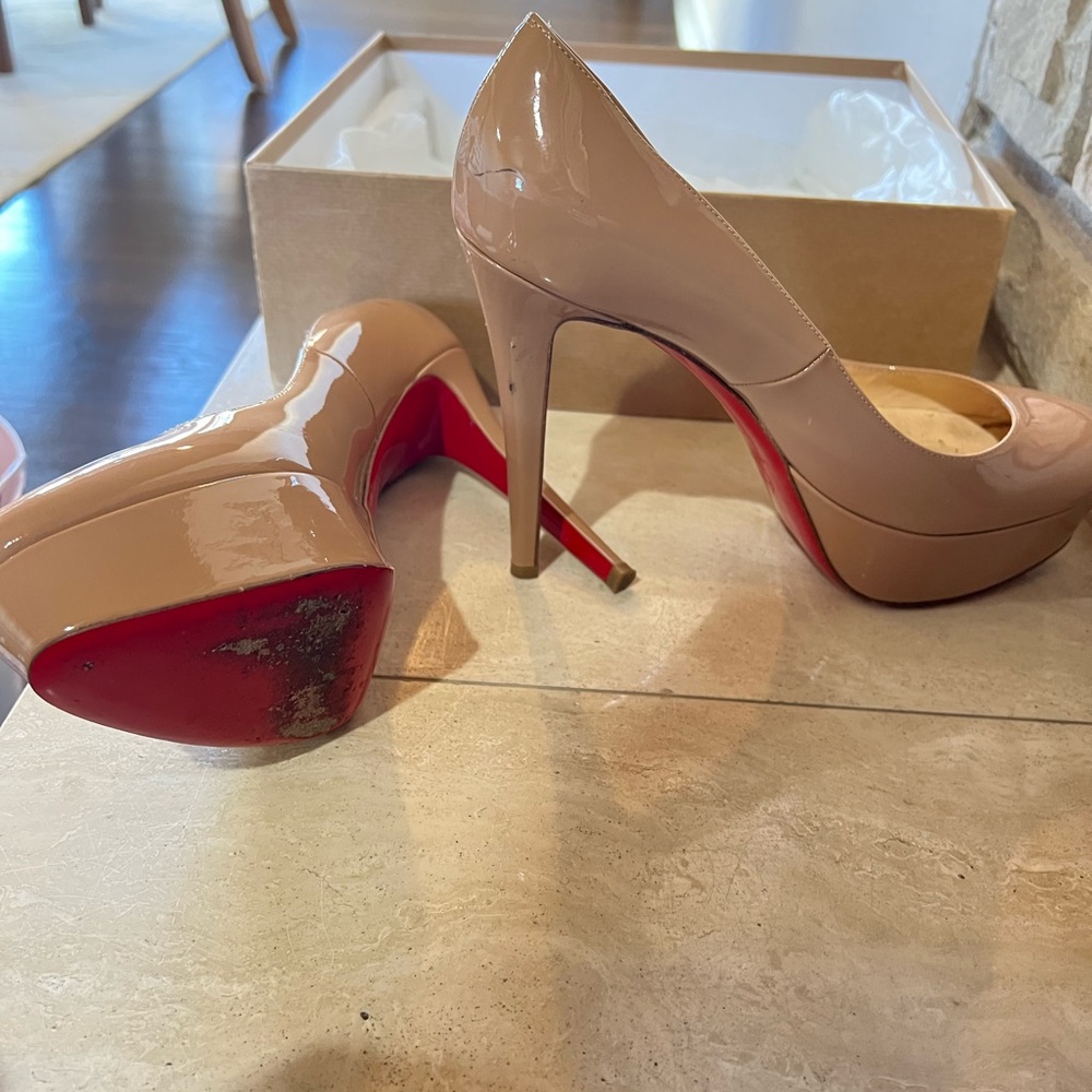 Christian Louboutin  💗 Nude Heels 💝 Bianca